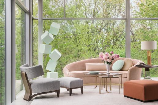 Curve Sofa Premium Maple Wood Finish Smoke Grey Metal Satin 812 Brushed Gold 704 Custom Submit Quote